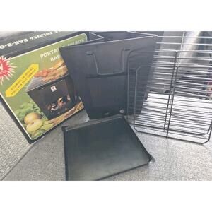 BBQ Stove, Portable/Folding, Wood Or Charcoal, Easy To Carry, Forrest Friendly
